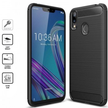 Juodas silikoninis carbon dėklas (ZENFONE MAX PRO M2 ZB631KL) Juodas silikoninis carbon dėklas (ZENFONE MAX PRO M2 ZB631KL)